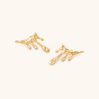 Fallen Angel Drop Earrings - 18K Gold Plated - Jewelry de Corner