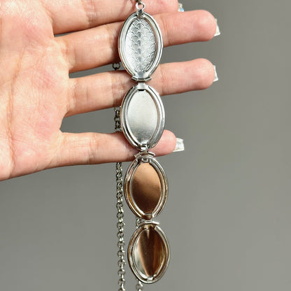 Foldable Silver Geometric Necklace - Jewelry de Corner