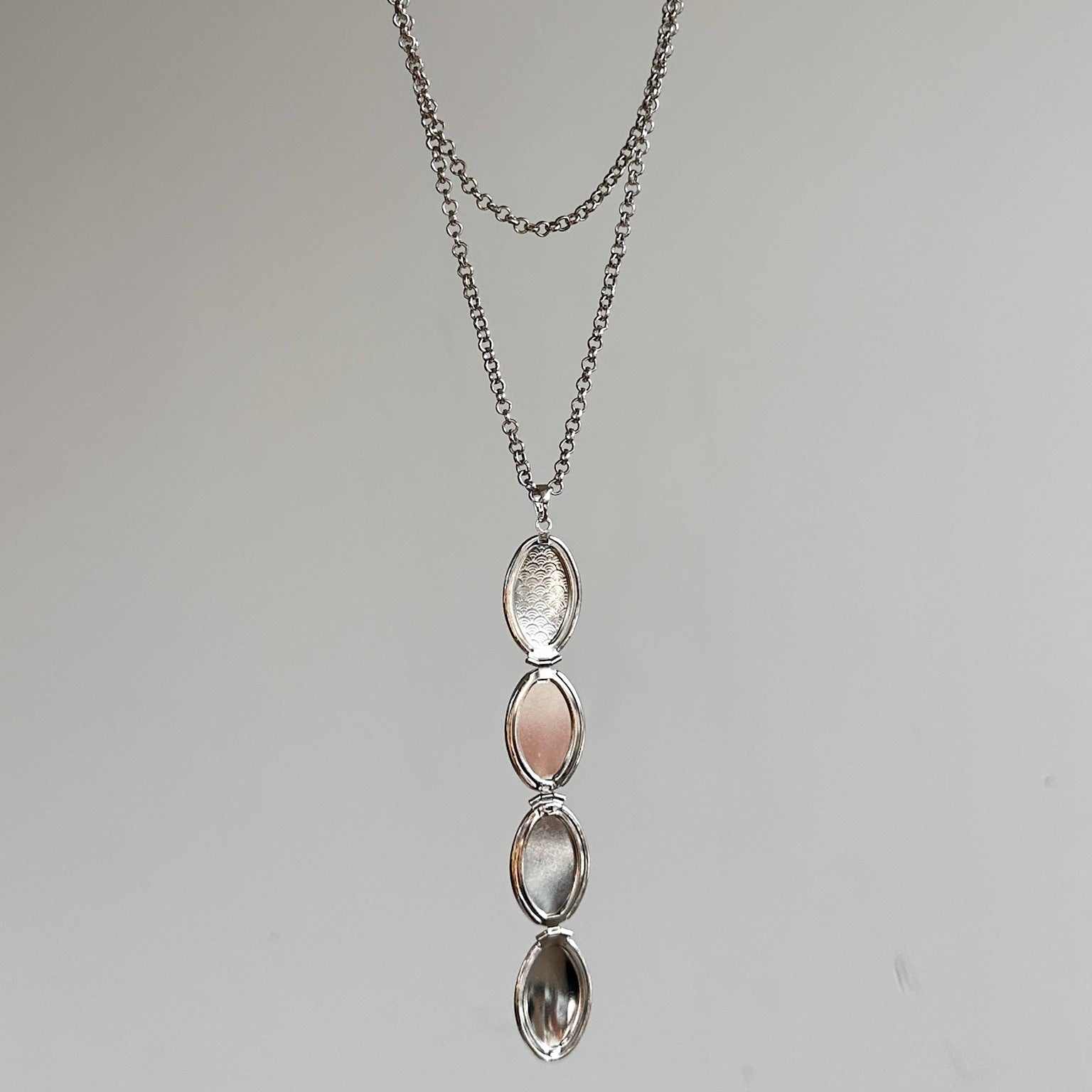 Foldable Silver Geometric Necklace - Jewelry de Corner