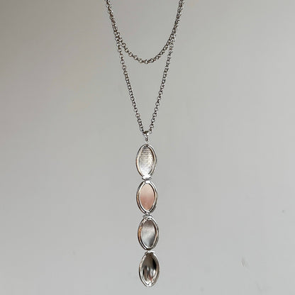 Foldable Silver Geometric Necklace - Jewelry de Corner