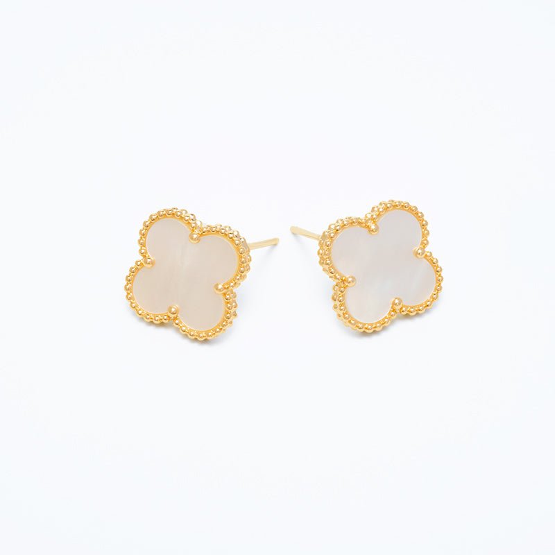 Four Leaf Lucky Clover Stud Earring - Jewelry de Corner