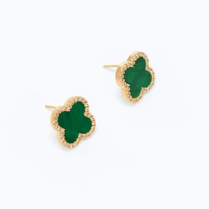 Four Leaf Lucky Clover Stud Earring - Jewelry de Corner
