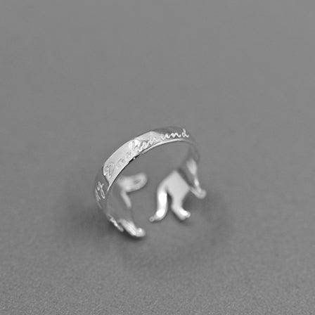 Funny Dachshund Silver Ring - Jewelry de Corner