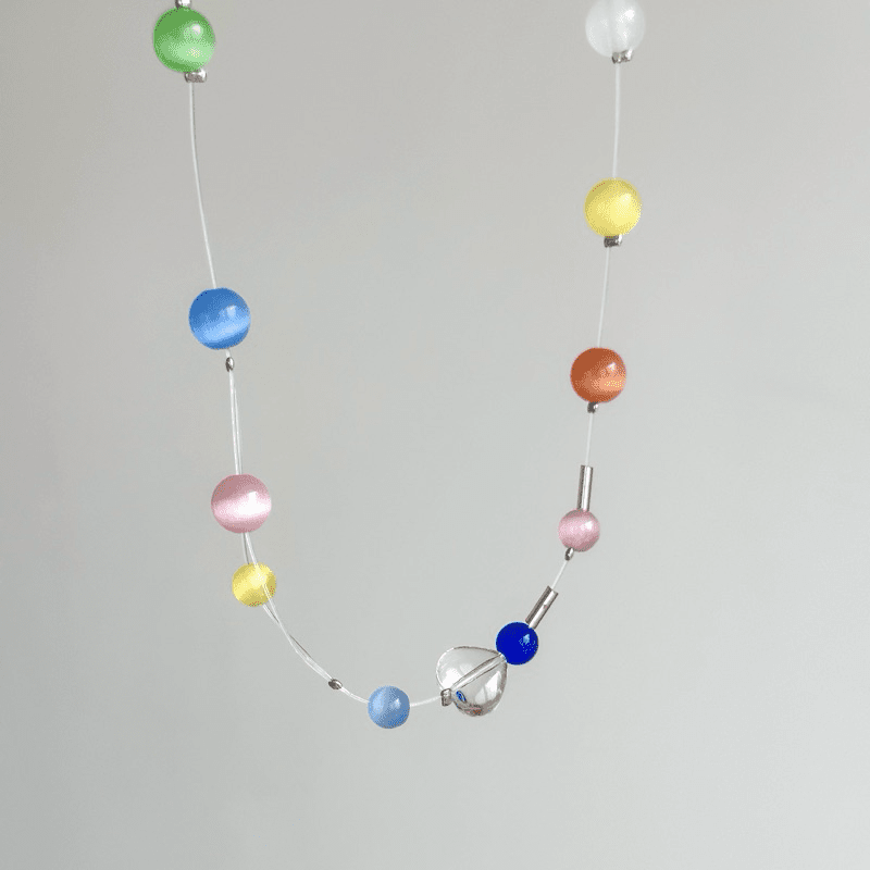 Geometric Color Abstract Necklace - Jewelry de Corner