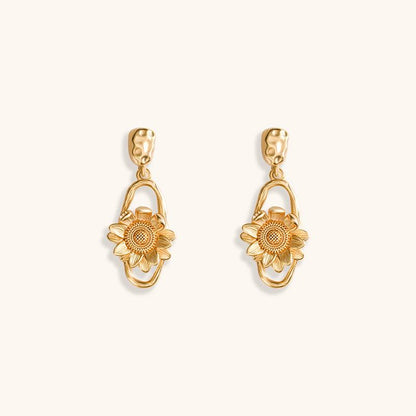 Gift of Sunshine Studs Earrings - 18K Gold Plated - Jewelry de Corner