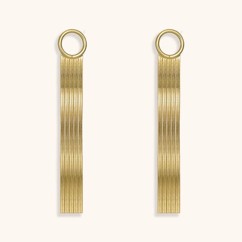 Golden Egypt Hoops Earrings - 18K Gold Plated - Jewelry de Corner