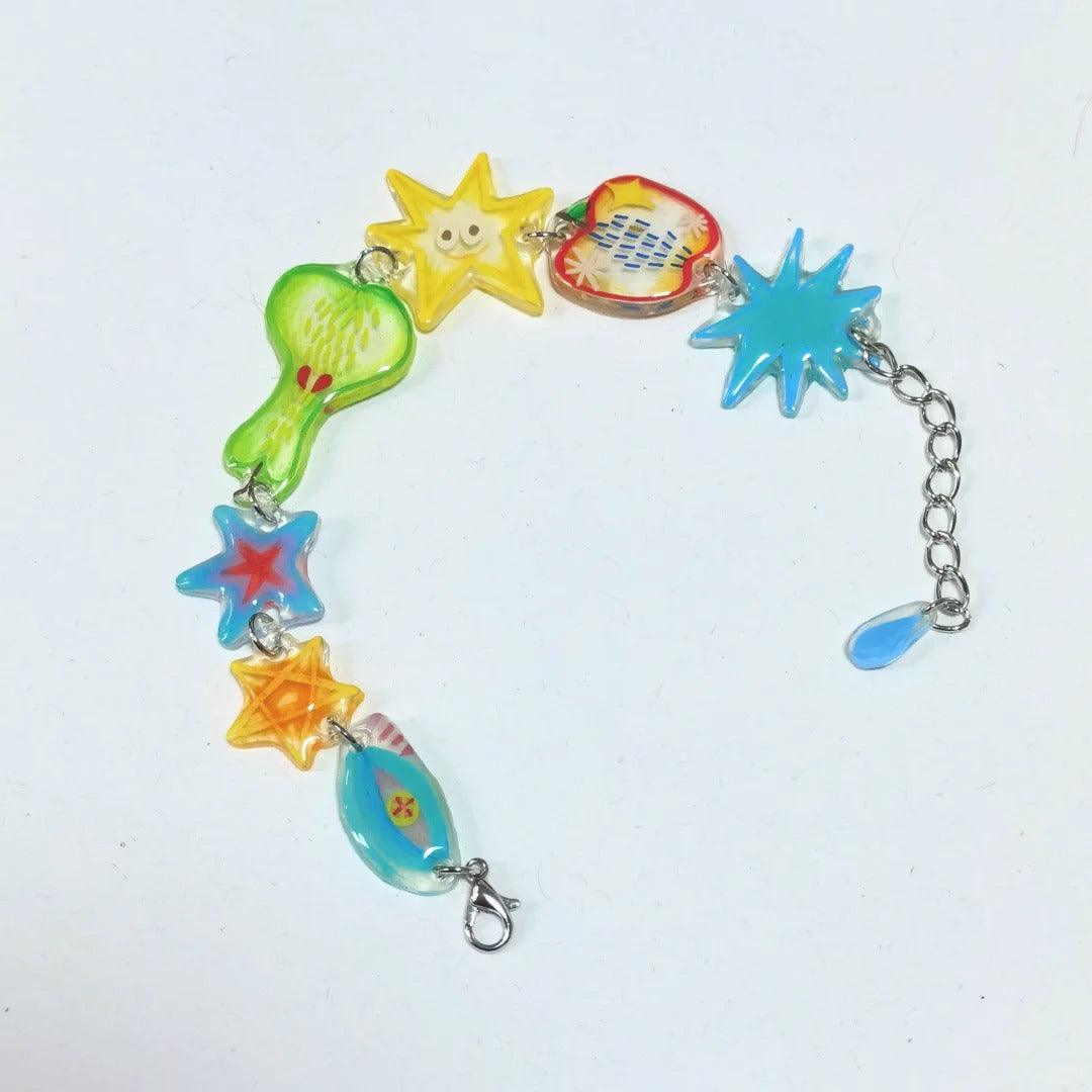 Handmade Tropical Fruit Sliced Cute Dopamine Bracelet - Jewelry de Corner
