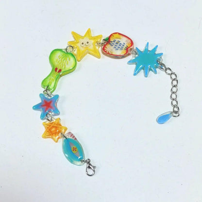 Handmade Tropical Fruit Sliced Cute Dopamine Bracelet - Jewelry de Corner