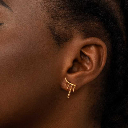 Holy Blood Drop Earrings - 18K Gold Plated - Jewelry de Corner