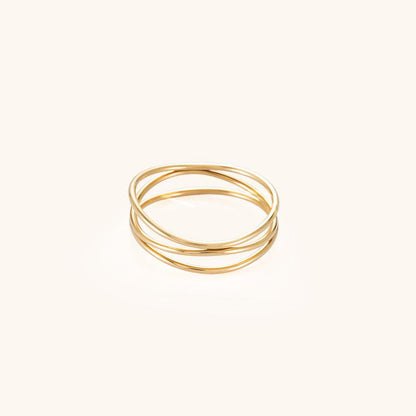Illusion Ring - 18K Gold Plated - Jewelry de Corner