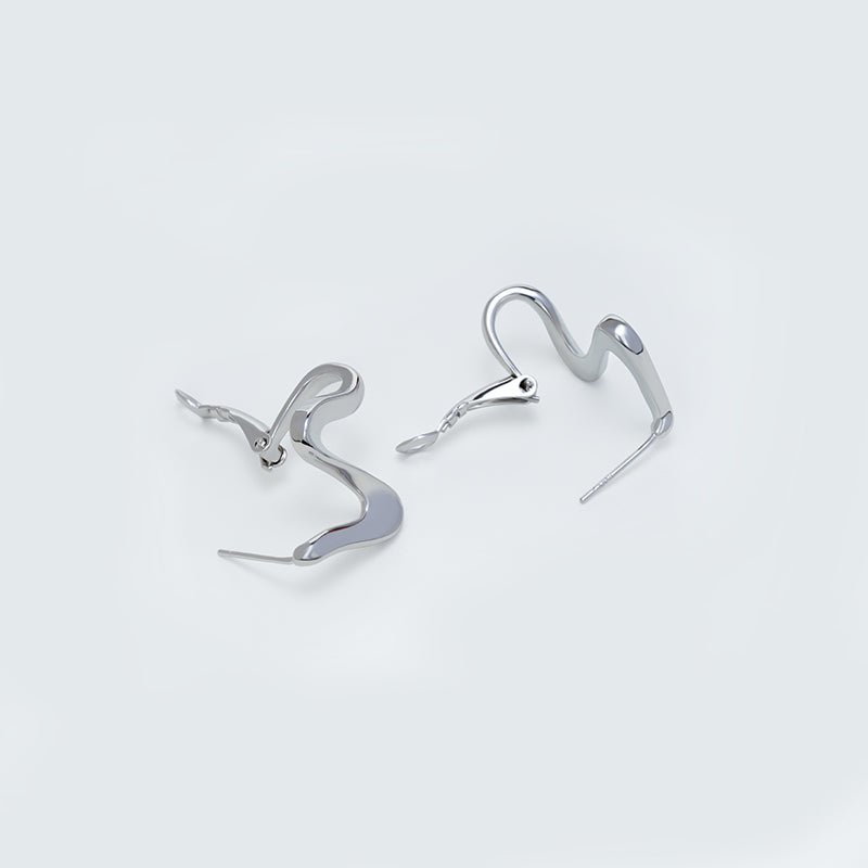 Irregular Wave Metal Earrings - Jewelry de Corner