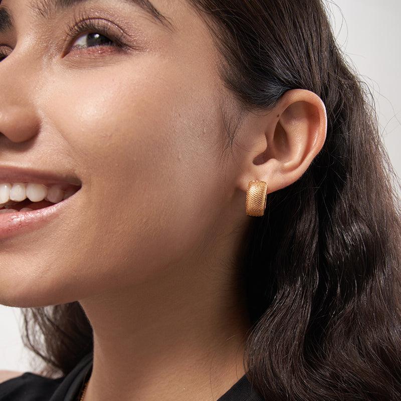 Memories of Autumn Hoops Earrings - 18K Gold Plated - Jewelry de Corner