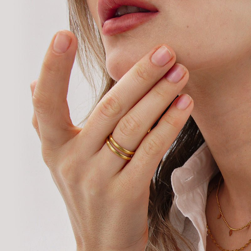 Monologue Ring - 18K Gold Plated - Jewelry de Corner