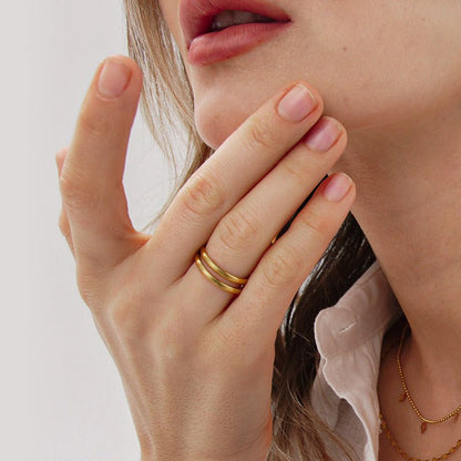 Monologue Ring - 18K Gold Plated - Jewelry de Corner