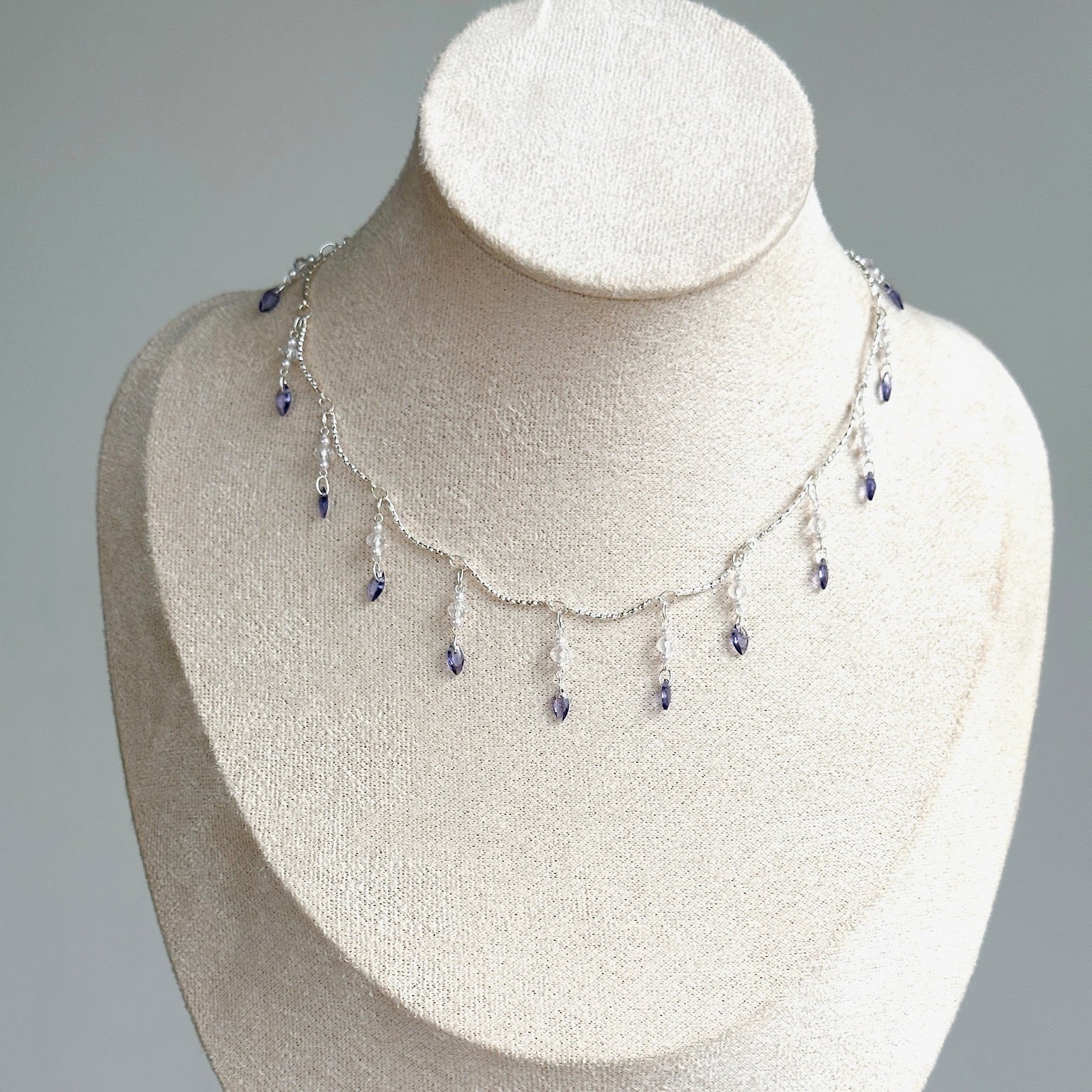 Moon Inspired Iris Purple Necklace - Jewelry de Corner