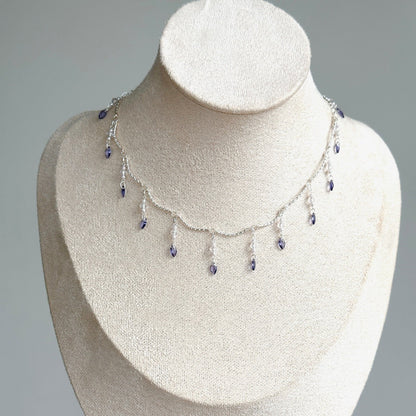 Moon Inspired Iris Purple Necklace - Jewelry de Corner