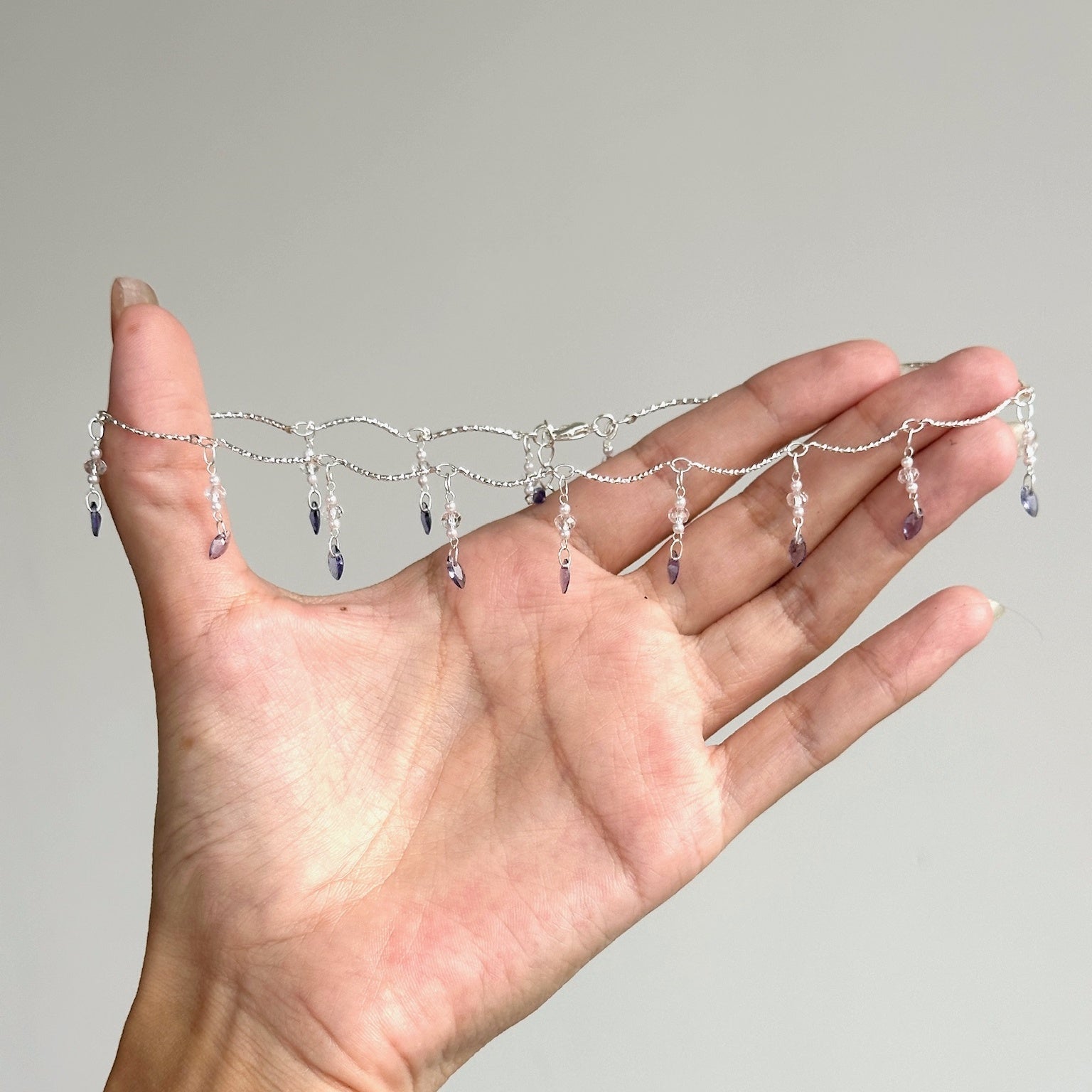 Moon Inspired Iris Purple Necklace - Jewelry de Corner