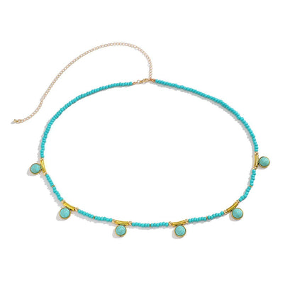 Multi - layered Beach Chain Woven Pearl Stacking Body Chain - Jewelry de Corner