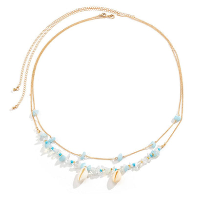 Multi - layered Beach Chain Woven Pearl Stacking Body Chain - Jewelry de Corner