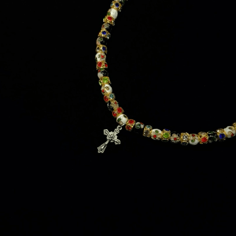 Multi - Layered Cross Colorful Bracelet - Jewelry de Corner