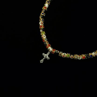 Multi - Layered Cross Colorful Bracelet - Jewelry de Corner