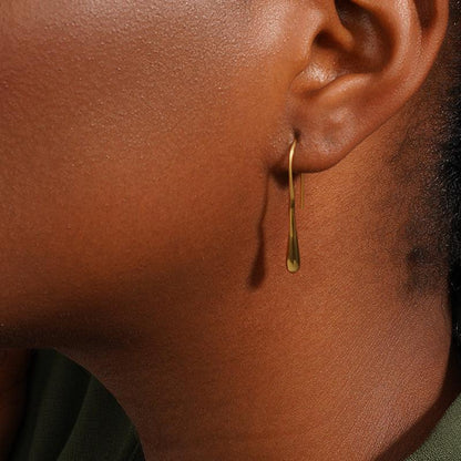 Night Monologue Studs Earrings - 18K Gold Plated - Jewelry de Corner