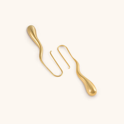 Night Monologue Studs Earrings - 18K Gold Plated - Jewelry de Corner