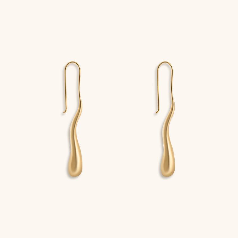 Night Monologue Studs Earrings - 18K Gold Plated - Jewelry de Corner