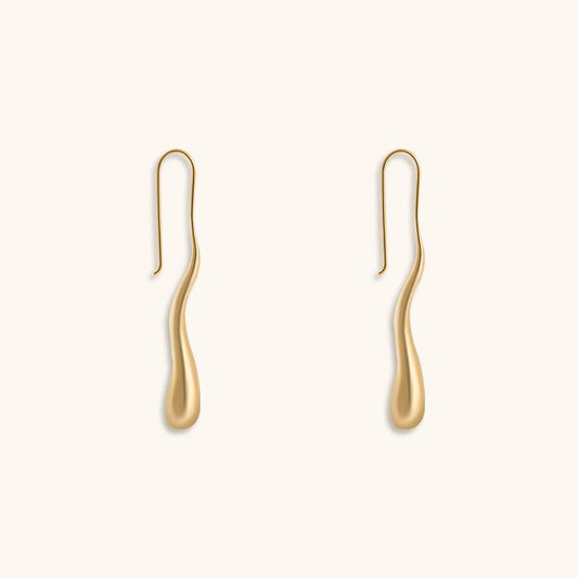 Night Monologue Studs Earrings - 18K Gold Plated - Jewelry de Corner