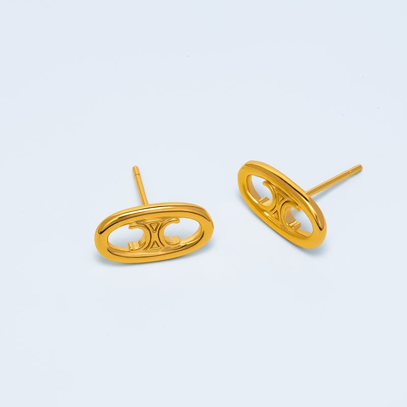 Openwork Arc de Triomphe Ear Studs - Jewelry de Corner