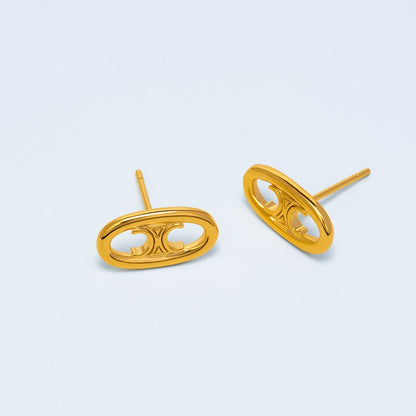 Openwork Arc de Triomphe Ear Studs - Jewelry de Corner