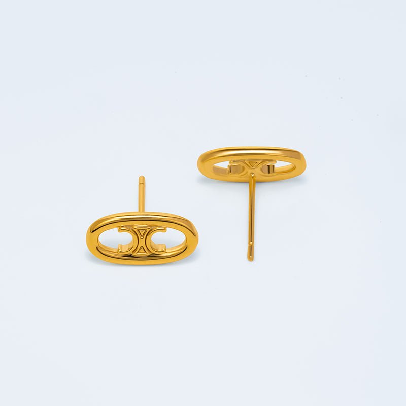 Openwork Arc de Triomphe Ear Studs - Jewelry de Corner