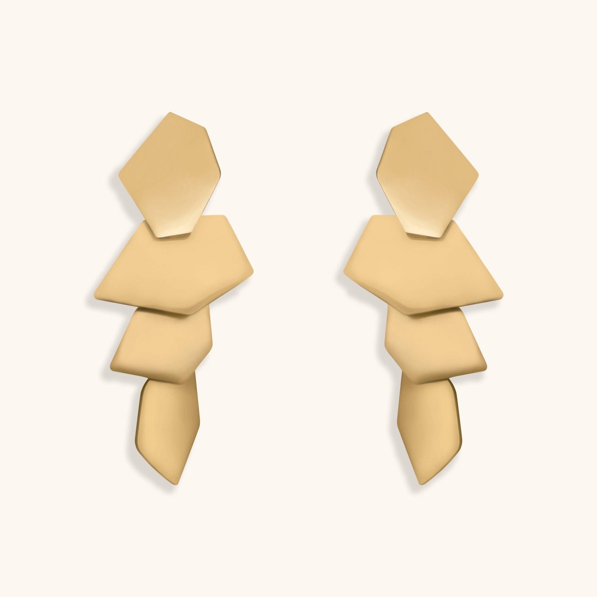 Past Events in Rome Hoops Earrings - 18K Gold Plated - Jewelry de Corner