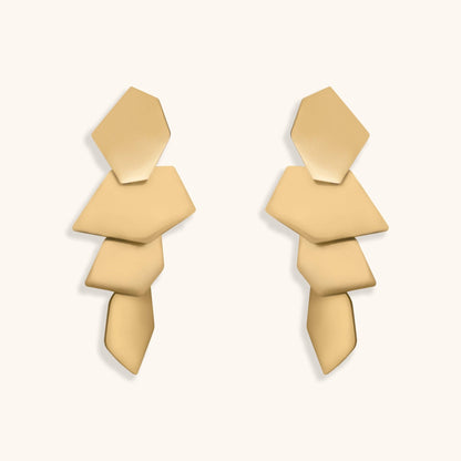 Past Events in Rome Hoops Earrings - 18K Gold Plated - Jewelry de Corner