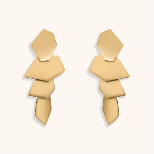 Past Events in Rome Hoops Earrings - 18K Gold Plated - Jewelry de Corner