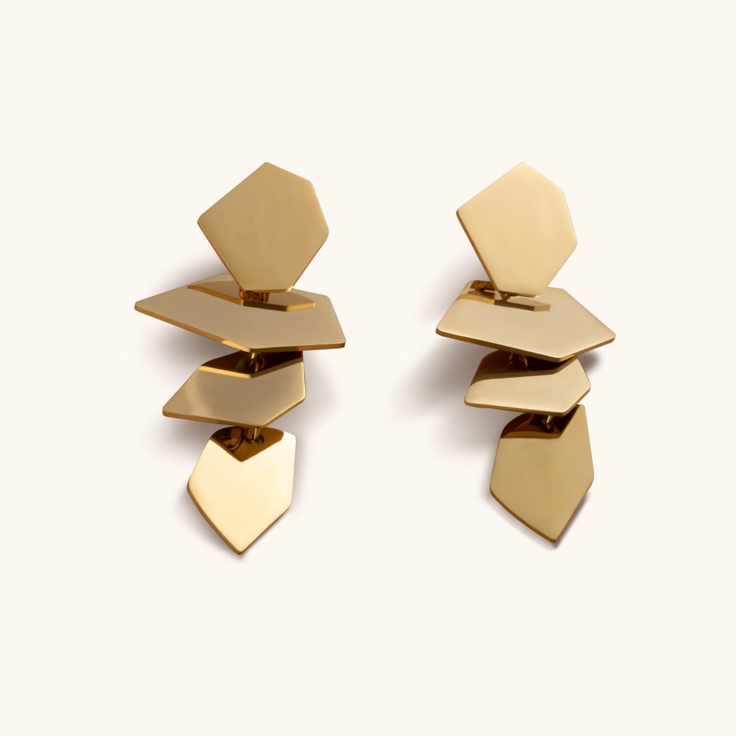 Past Events in Rome Hoops Earrings - 18K Gold Plated - Jewelry de Corner