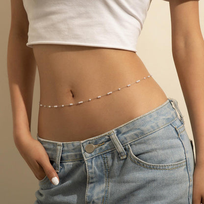 Pearl Ball Chain Body Chain - Jewelry de Corner