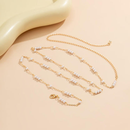 Pearl Ball Chain Body Chain - Jewelry de Corner