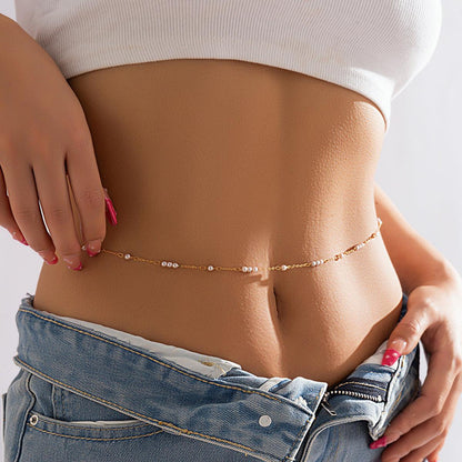 Pearl Ball Chain Body Chain - Jewelry de Corner