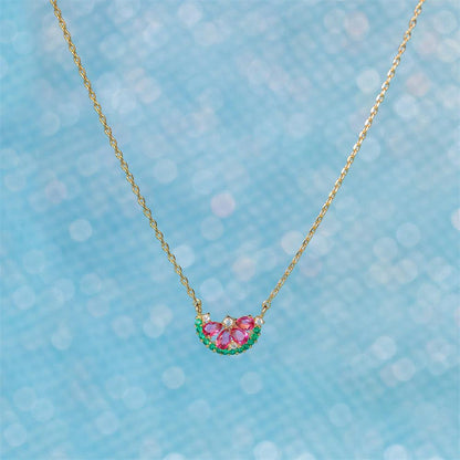 Refreshing Summer Watermelon Necklace - Jewelry de Corner
