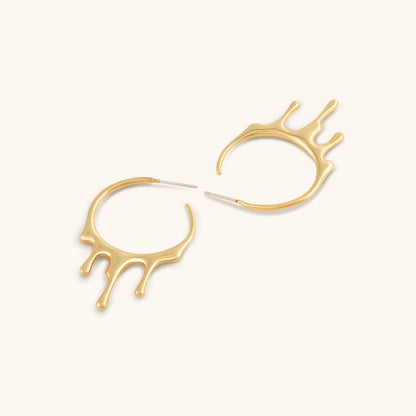 Rhapsody Hoops Earrings - 18K Gold Plated - Jewelry de Corner