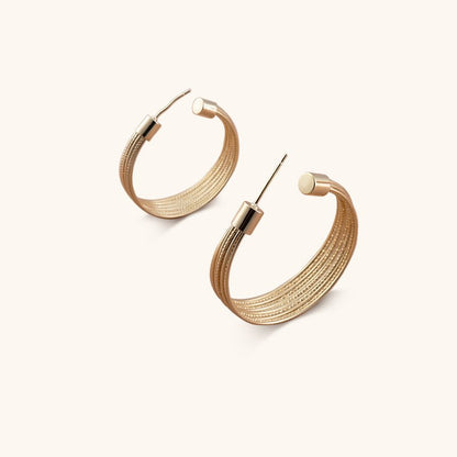 Shiva's Hoops Earrings - 18K Gold Plated - Jewelry de Corner
