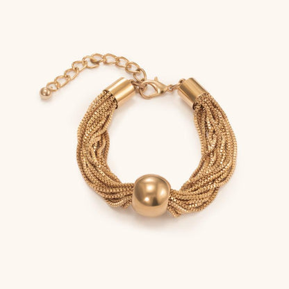 Solar Halo Bracelet - 18K Gold Plated - Jewelry de Corner