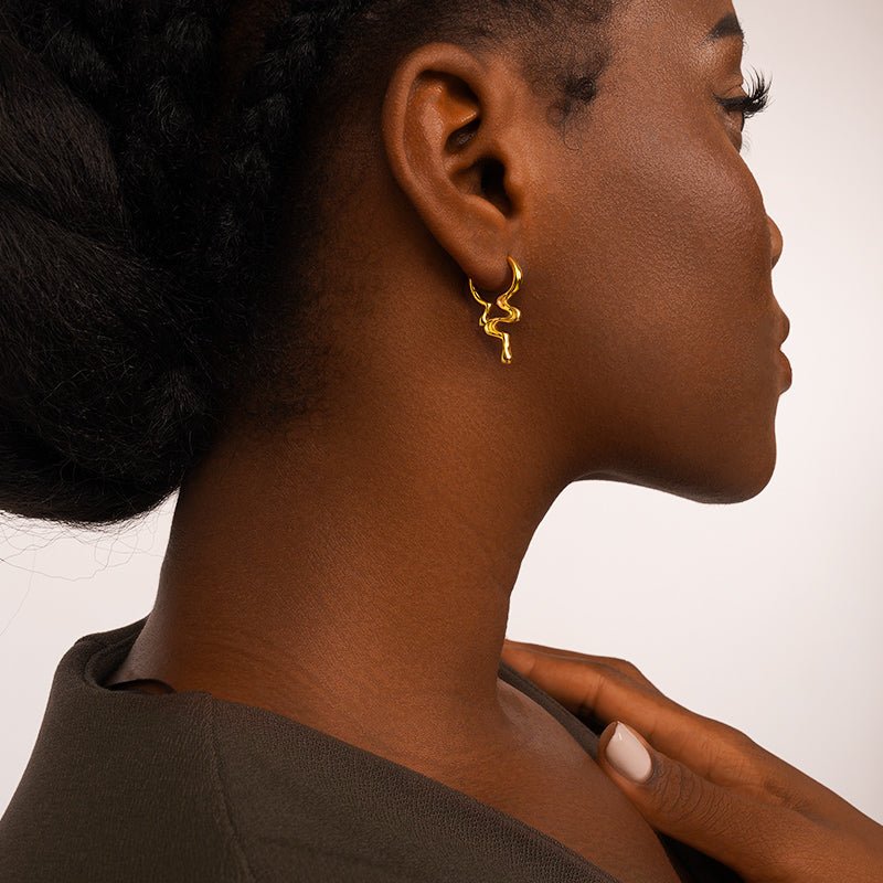 Song of the Vagabond Drop Earrings - 18K Gold Plated - Jewelry de Corner