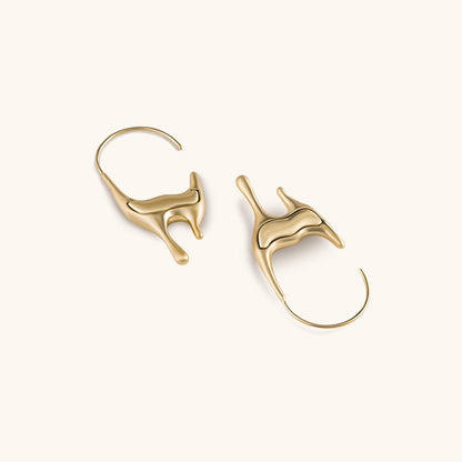 Tears of Blood Drop Earrings - 18K Gold Plated - Jewelry de Corner