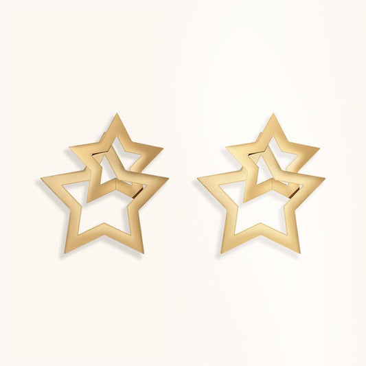 Twinkling Star Studs Earrings - 18K Gold Plated - Jewelry de Corner