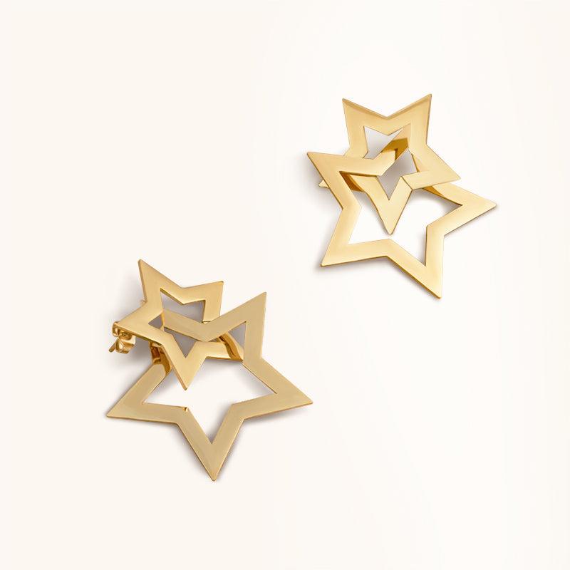 Twinkling Star Studs Earrings - 18K Gold Plated - Jewelry de Corner