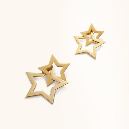 Twinkling Star Studs Earrings - 18K Gold Plated - Jewelry de Corner