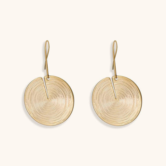 Vertigo Hoops Earrings - 18K Gold Plated - Jewelry de Corner