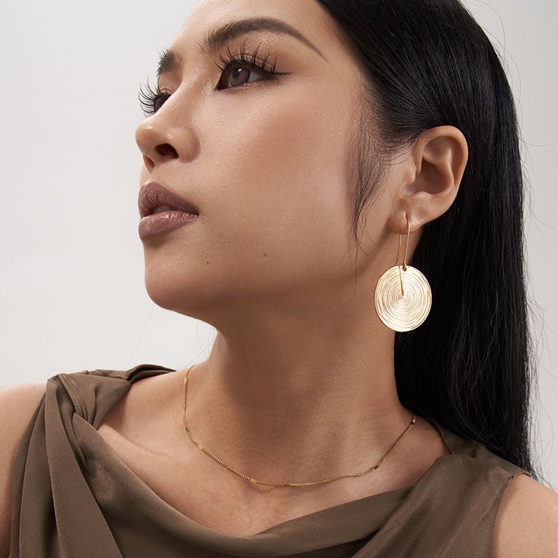 Vertigo Hoops Earrings - 18K Gold Plated - Jewelry de Corner